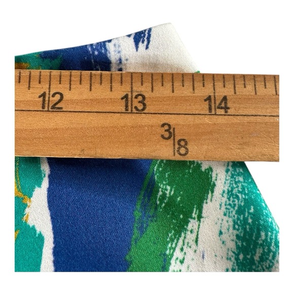 Kobi Halperin Skirt Womens Size Small Lined Colorful Print Blue Yellow - Picture 8 of 11